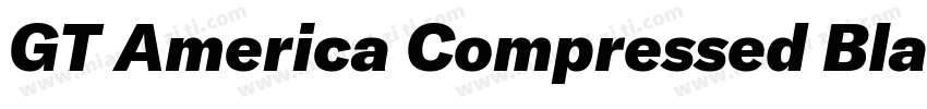 GT America Compressed Black字体转换